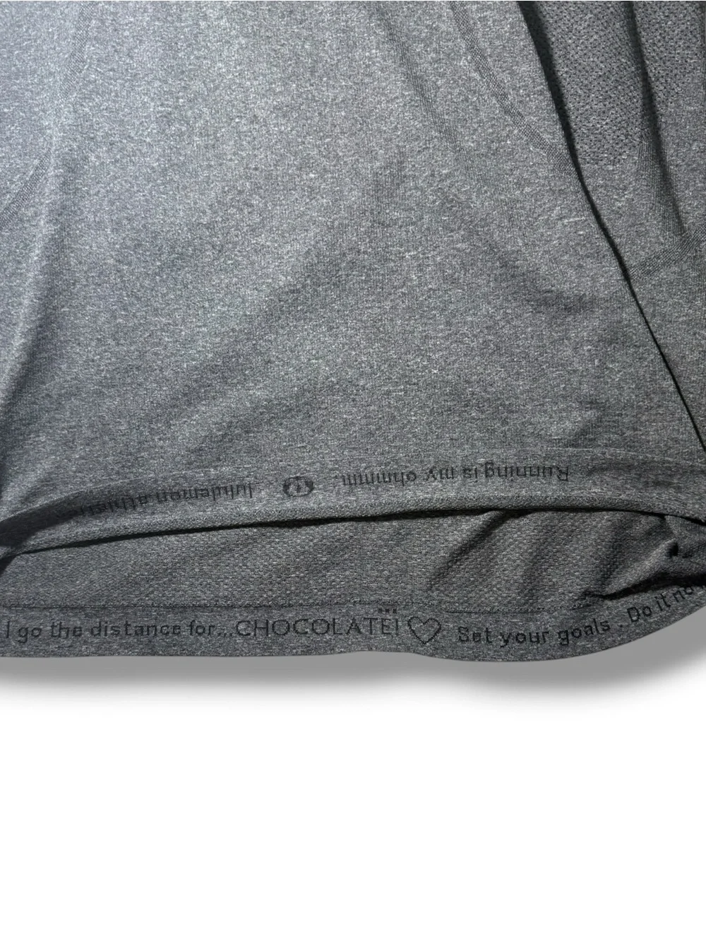 Lululemon Women’s Swiftly Tech Short Sleeve Scoop Tee Heathered Black Size 8